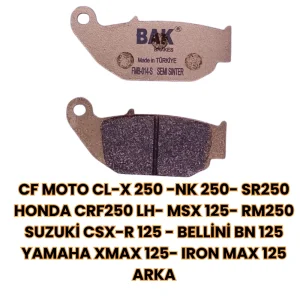 Fmb 014 s yarı sinter disk arka